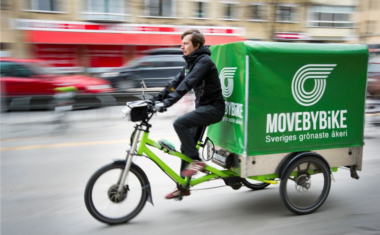 Communal Service Boxes for Sustainable Deliveries Move-By-Bike